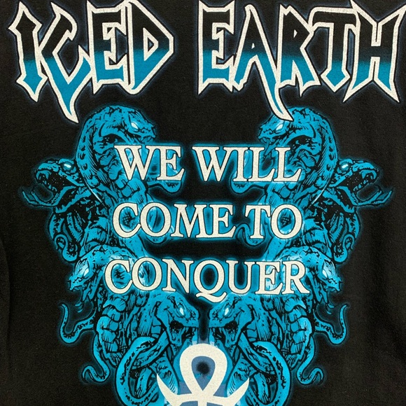 ICED EARTH 🥶 “WE WILL COME TO CONQUER” Vintage tshirt - Picture 4 of 5